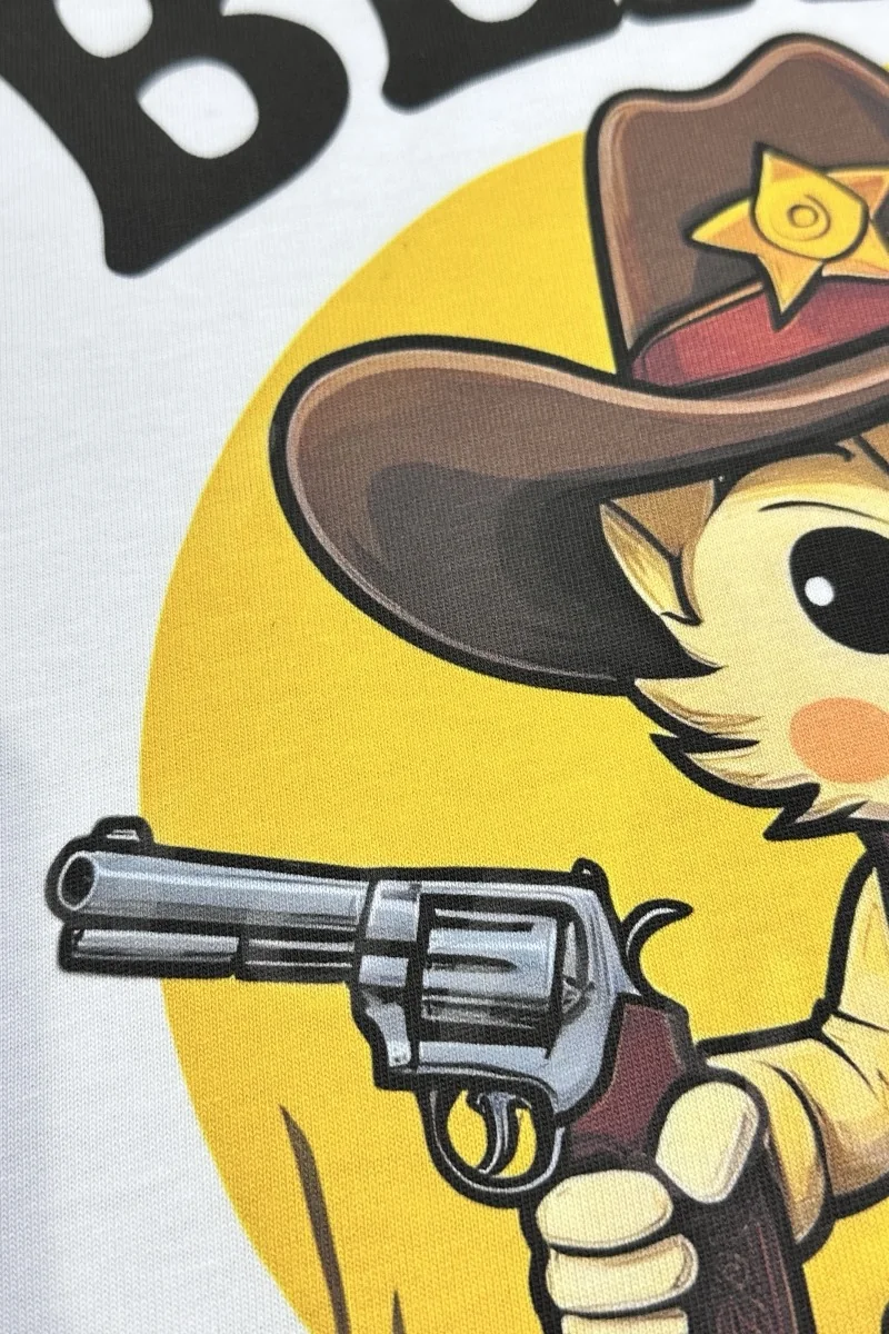 Imprion · illustration cowboy · détail trame